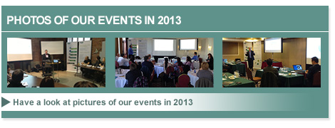 Have a look at pictures of our events in 2013